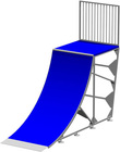 Skate QUARTER PIPE 200-V