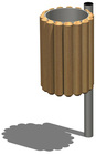 Odpadkový kôš LEGNO - ZINCATO